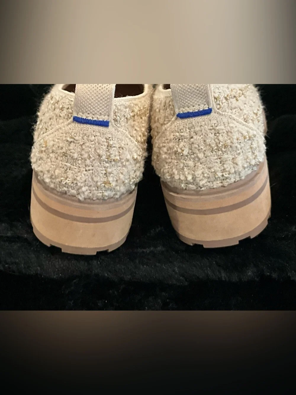 Rothy's Limited Edition Snowcap Lug Loafer Boucle - Picture 3 of 9